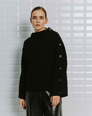 Ines WBL Rib Strik - Black